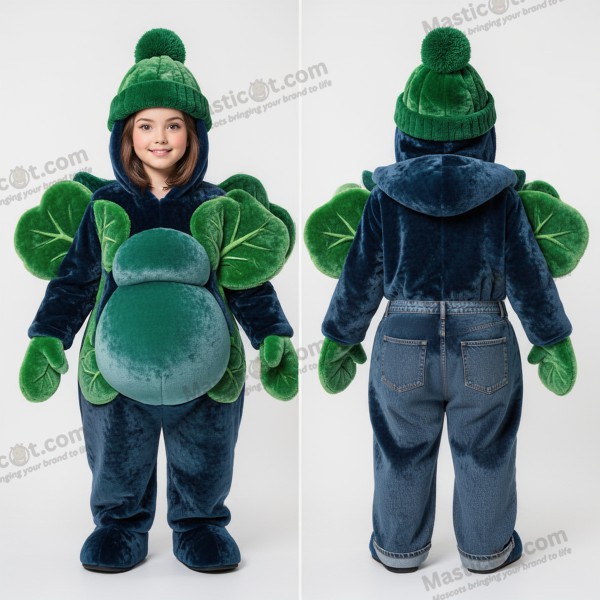 Sammetssmåblå bred kålbladsmaskot - Kålblad - MASTICOT_23740 - Masticot.com
