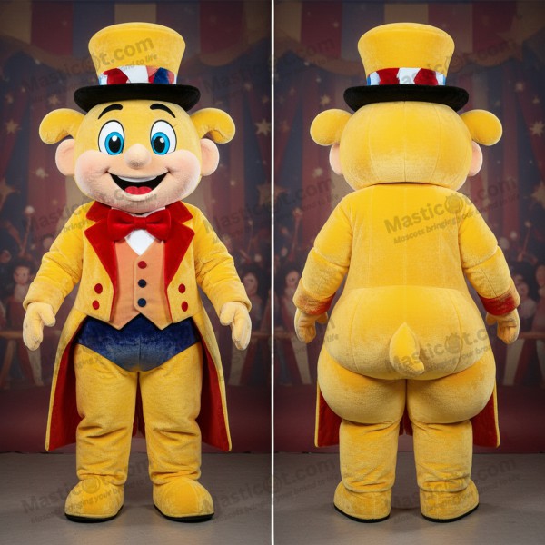 Mascotă magician vibrantă galbenă - Masticot.com
