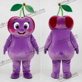 Lavender Plush Rounded Cherry Mascot - Cherry - MASTICOT_23880 - Masticot.com