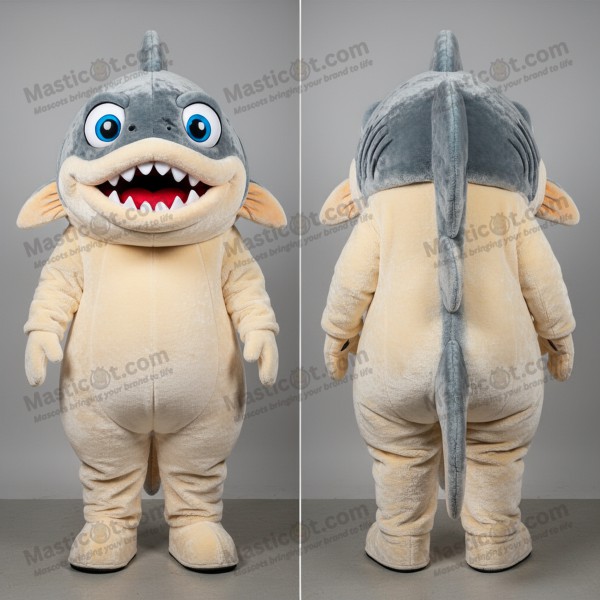 Creamy playful piranha mascot - Masticot.com