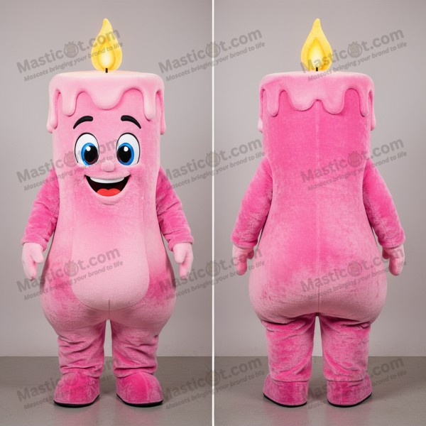 Myk rosa lysende duftlys-maskot - Masticot.com