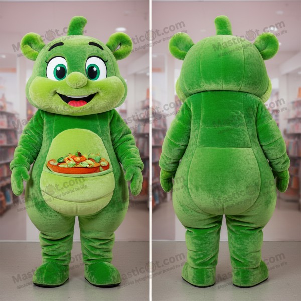 Groene Pluche Jambalaya Mascotte - Masticot.com