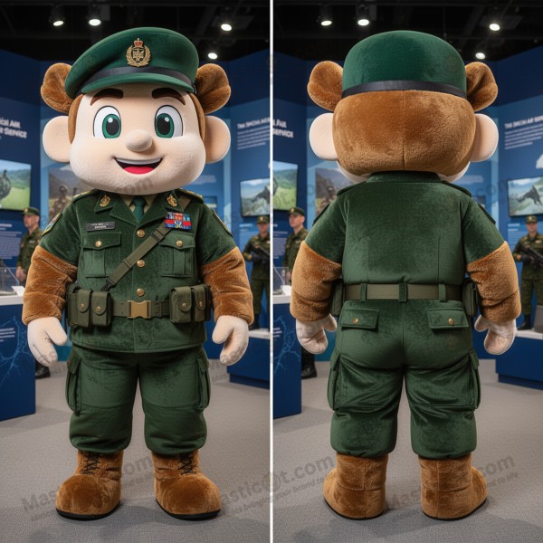 Mascotă curajoasă serviciu aerian special, culoare bej -