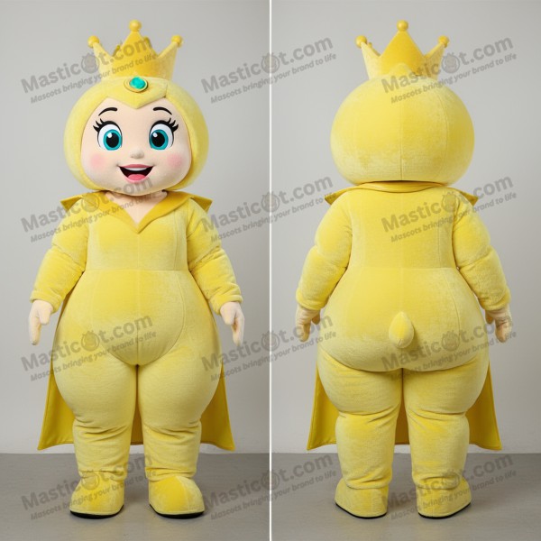 Lemon yellow regal queen mascot - Masticot.com