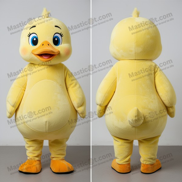 Mascota de gansito esponjoso amarillo limón - Masticot.com