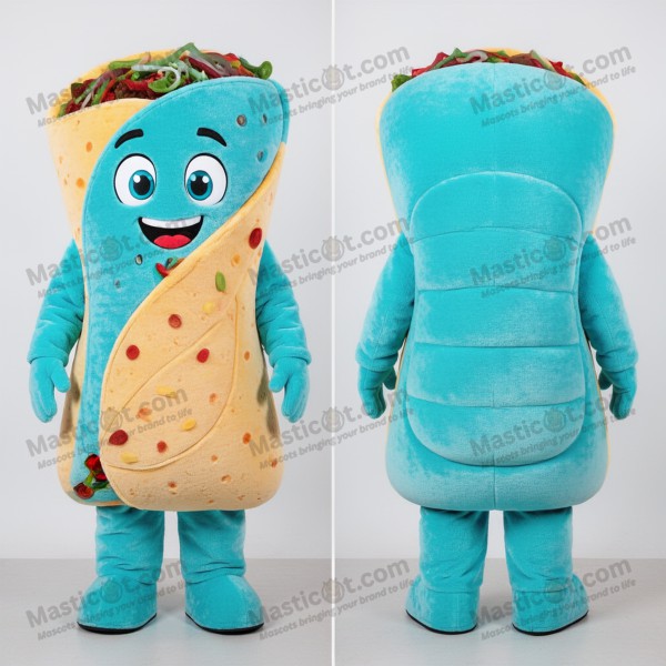 Cyanová plyšová maskot fajitas - Masticot.com