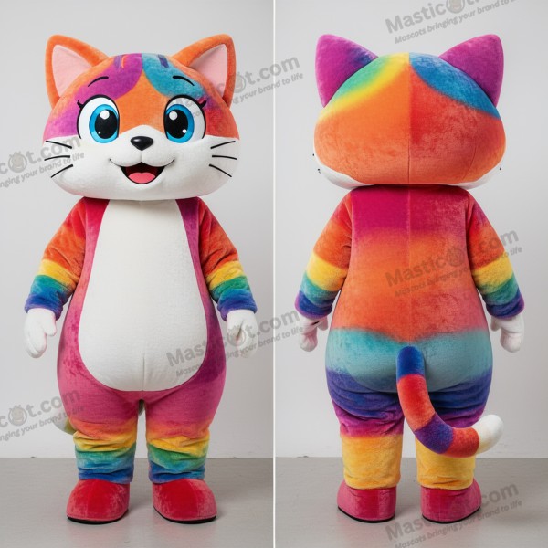 Mascarote Felino de Peluche Ambar Amigável - Gato - MASTICOT_24695 - Masticot.com