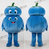 Blå rund gresskar-maskot - Gresskar - MASTICOT_24828 - Masticot.com