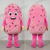 Pink Rounded Falafel Mascot - Falafel - MASTICOT_25017 - Masticot.com