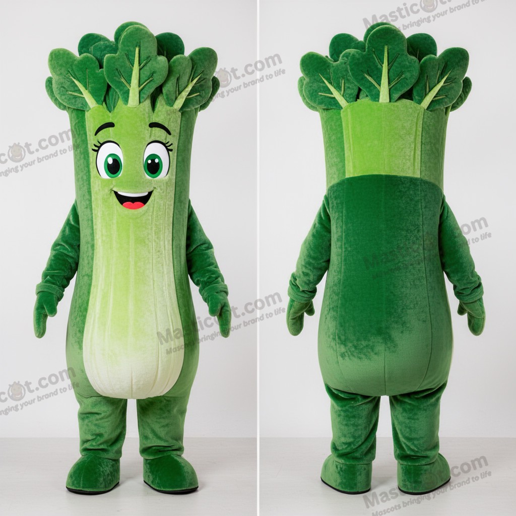 Mascotte en peluche céleri vert forêt - Céleri - MASTICOT_25045 - Masticot.com