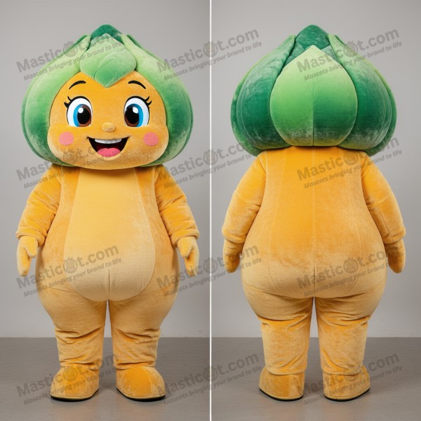 Zelený plyšový maskot zelí - Masticot.com