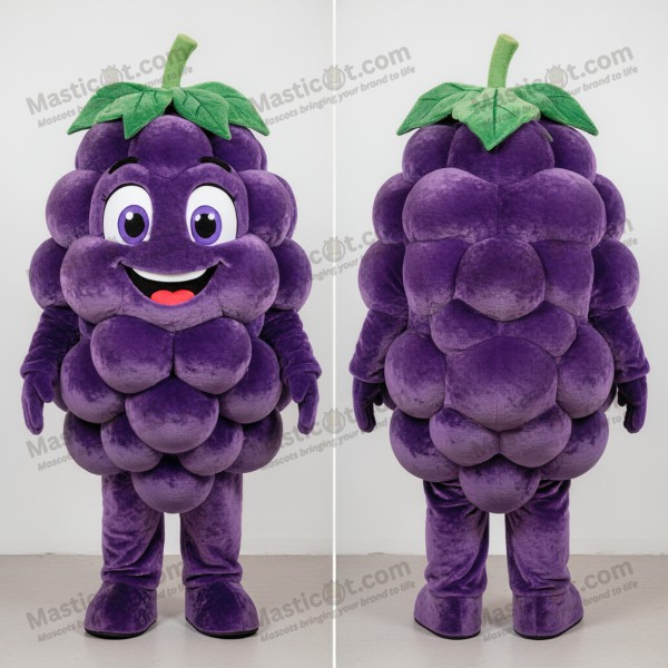 Lavender plush grape mascot - Masticot.com