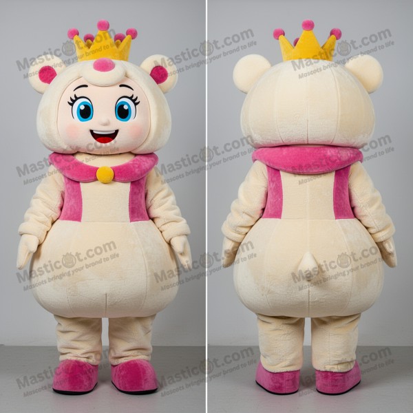 Cream regal queen mascot - Masticot.com