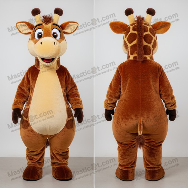 Rustorans vidvinklede giraffemaskot - Masticot.com