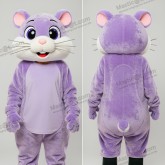 Lavender plush fluffy hamster mascot - Hamster - MASTICOT_25843 - Masticot.com