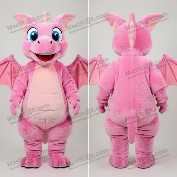 Pink plush dimorphodon mascot - Masticot.com