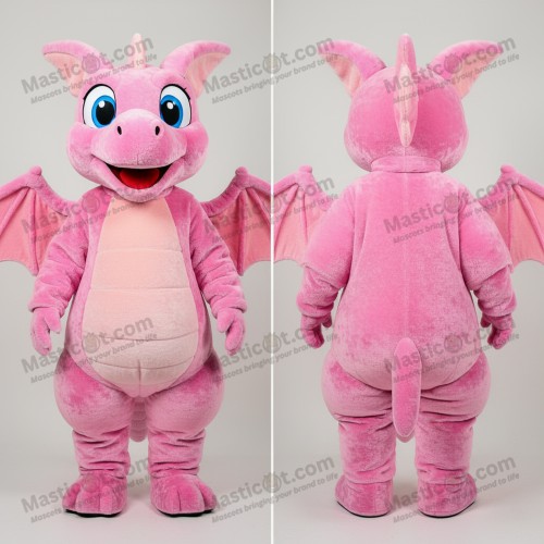 Pink plush dimorphodon mascot - Masticot.com