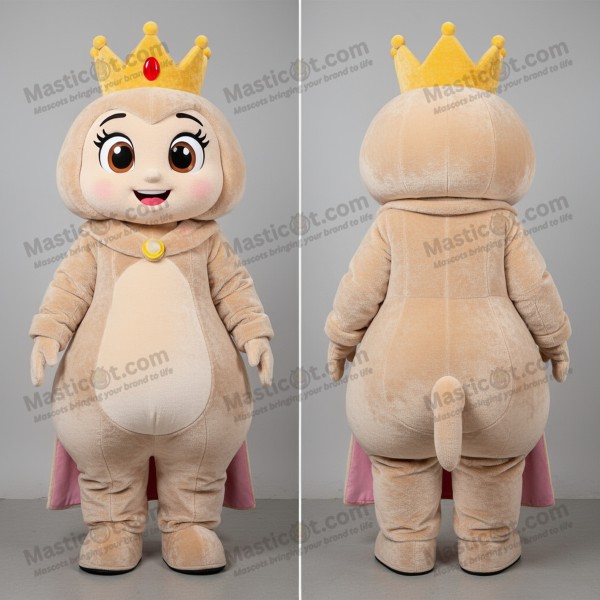 Beige regal queen mascot - Masticot.com