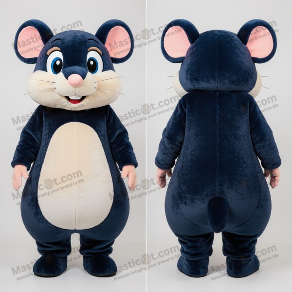 Navyblauer kuscheliger Siebenschläfer-Maskottchen -