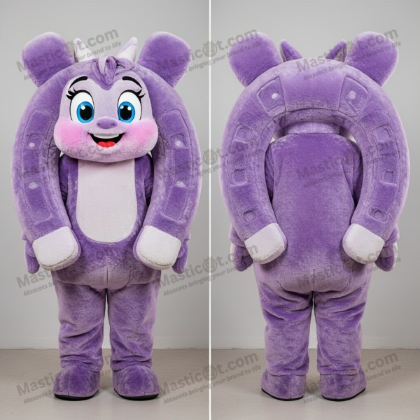 Lavendel plush paardenhoef mascotte - Masticot.com