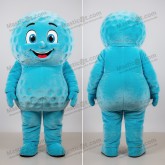 Cyan vibrant golf ball mascot - Masticot.com