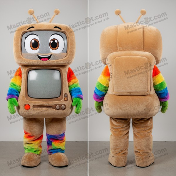 Mascarote de televisão em pixel de âmbar - Masticot.com