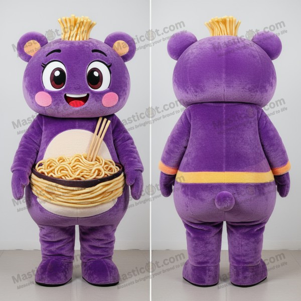 Paarse fluwelen ramen-mascotte - Masticot.com