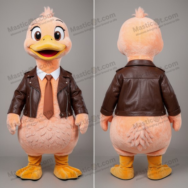 Ferskenmyk svane maskotdrakt - Masticot.com