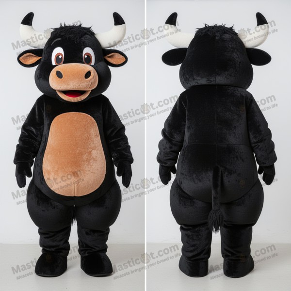 Mascota de Toro de Terciopelo Negro - Masticot.com