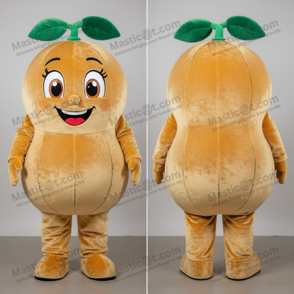 Golden round melon mascot - Masticot.com