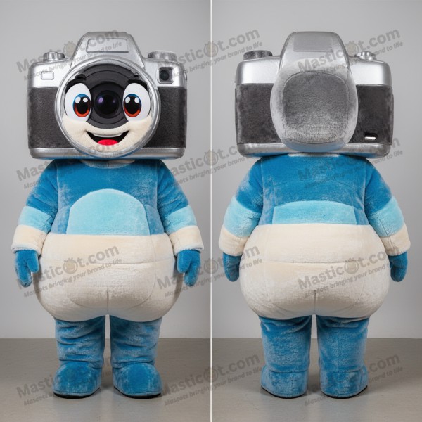 Silver reflective camera mascot - Masticot.com
