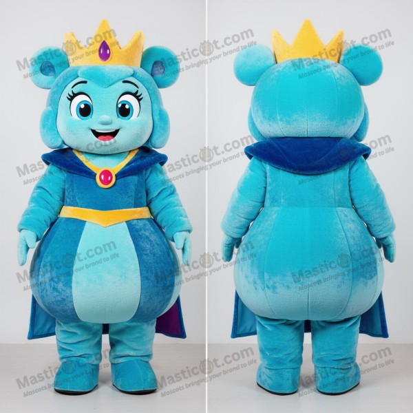 Cyan regal queen mascot - Masticot.com