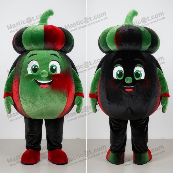Velvety black pepper mascot - Masticot.com