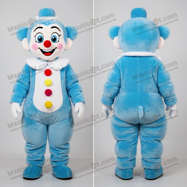 Sky blue playful mime mascot - Masticot.com