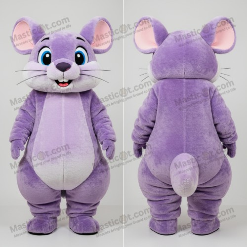 Lavender fluffy chinchilla mascot - Chinchilla - MASTICOT_2706 - Masticot.com