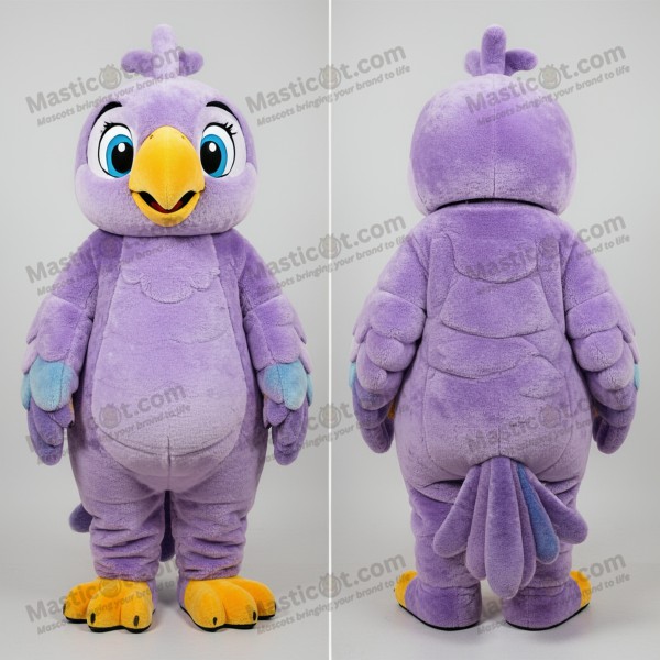 Lavender vibrant parrot mascot - Masticot.com