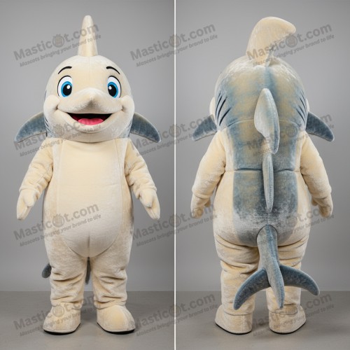 Creamy sleek swordfish mascot - Masticot.com