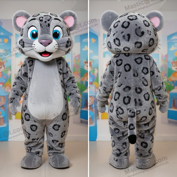 Grå flekkete leopardmaskot - Leopard - MASTICOT_27897 - Masticot.com