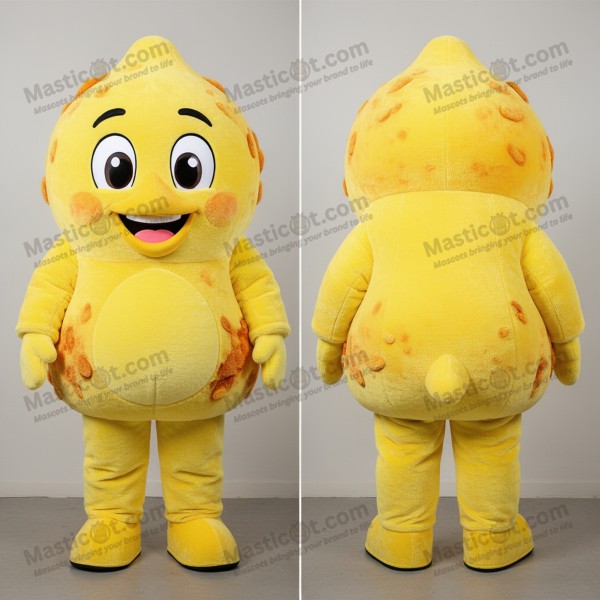 Lemon yellow plump fried chicken mascot - Masticot.com