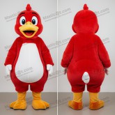 Crimson red rounded goose mascot - Masticot.com