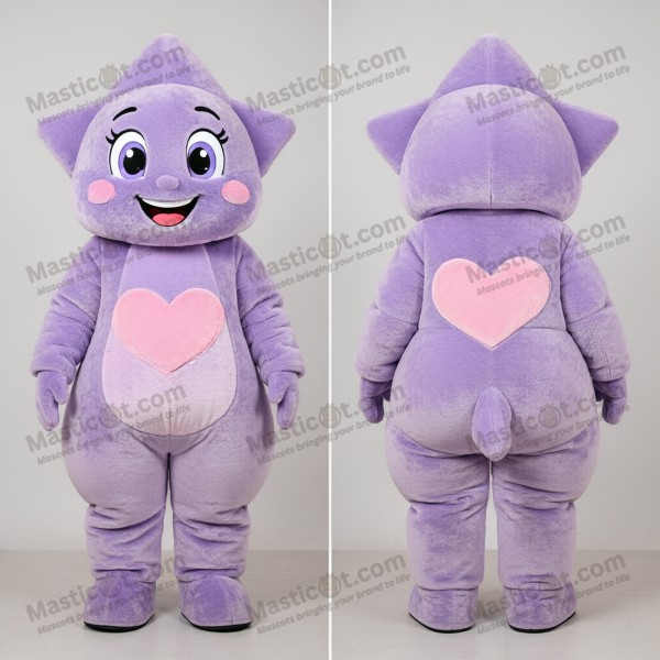 Lavender adorable arrow of love mascot - Masticot.com