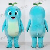 Cyan Smiling Melon Mascot - Melon - MASTICOT_28422 - Masticot.com