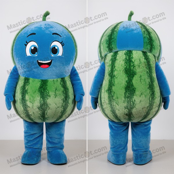 Velvety rind wide watermelon mascot - Masticot.com
