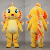Vibrant Yellow Velvety Betta Fish Mascot - Masticot.com