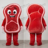 Navy velvety steak mascot - Masticot.com