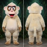 Krämig sammetslen baboonmaskot - Babian - MASTICOT_2818 - Masticot.com