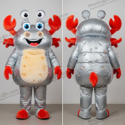 Silver plush-krabba-kakor-maskot - Krabbkakor - MASTICOT_28563 - Masticot.com