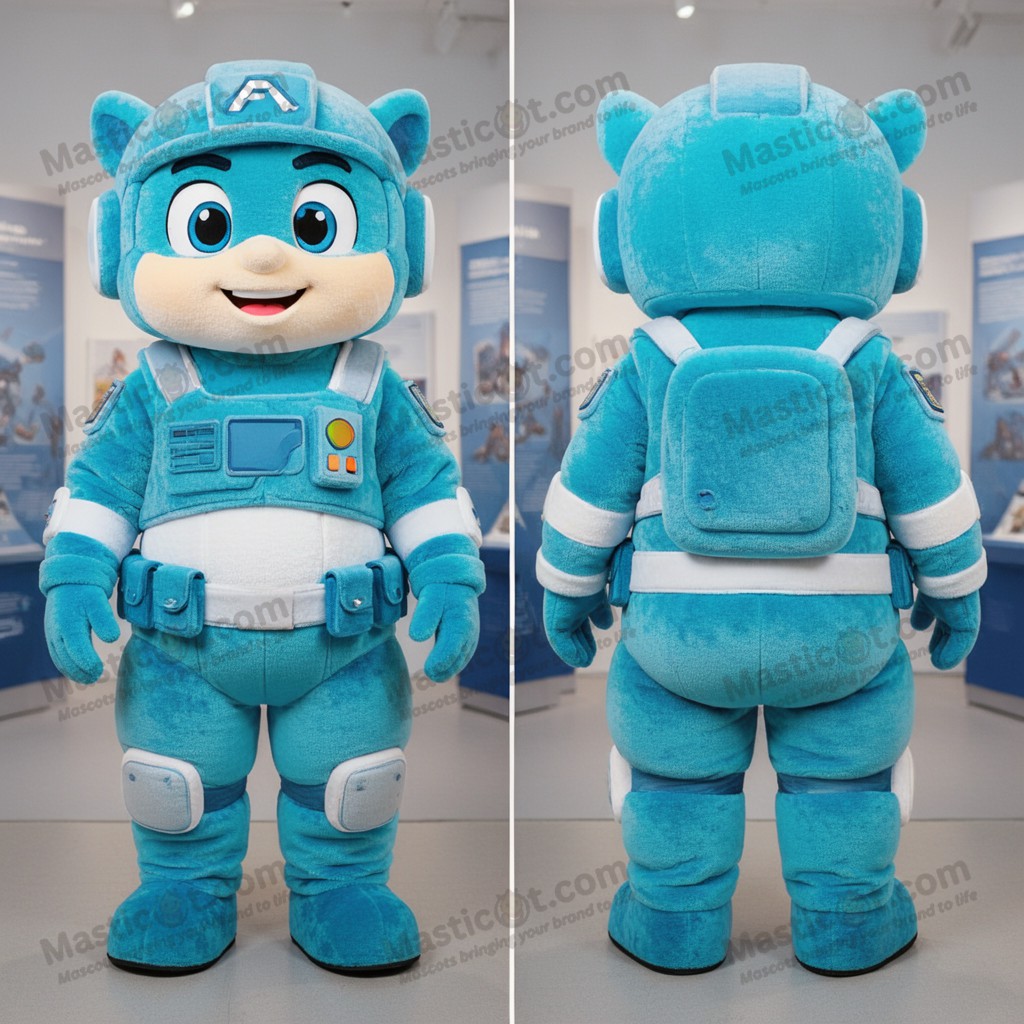 Mascota Comando Valiente Cian - Masticot.com