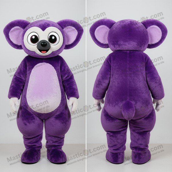 Fialový sametový lemurí maskot - Masticot.com