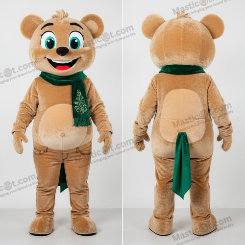 Emerald groene vrolijke kabouter mascotte - Kabouter - MASTICOT_28953 - Masticot.com